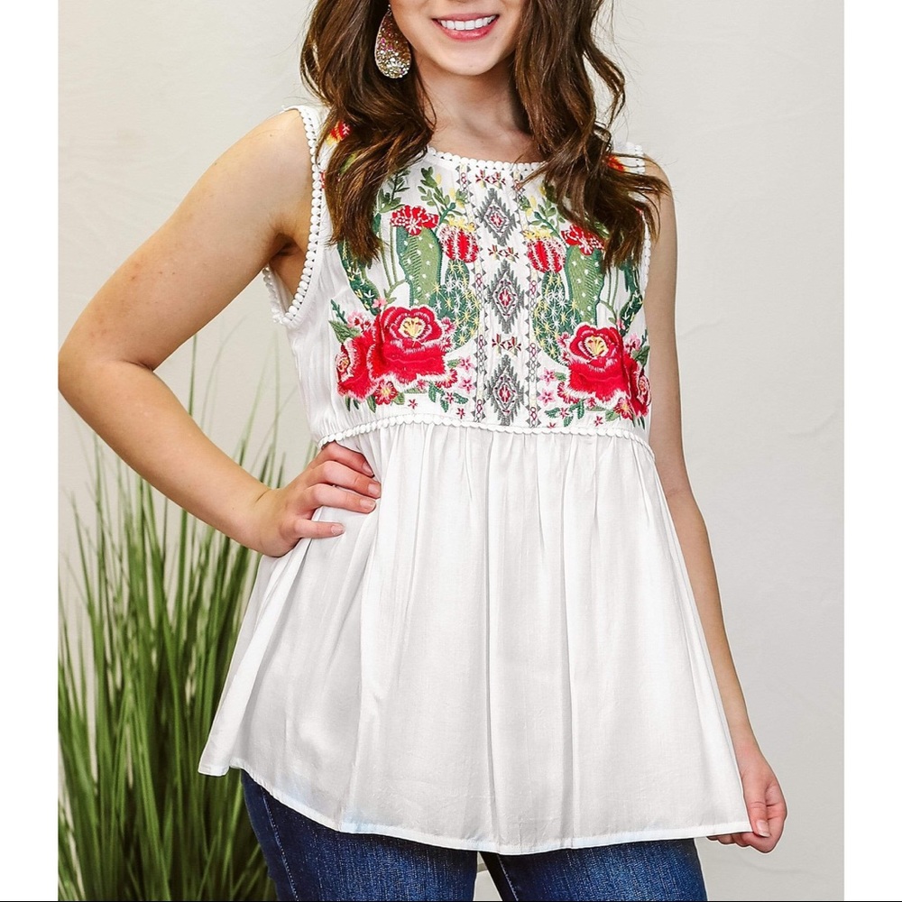 Cactus Babydoll Top